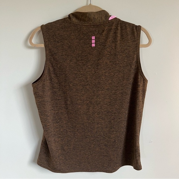 Jamie Sadock Golf Polo Tank Top - Brown/Pink - Size Large - EUC - Picture 4 of 4